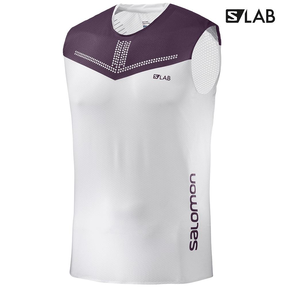 Salomon S/LAB SENSE M Camiseta Sin Mangas Hombre - Blancas - Colombia (75168-NSTZ)